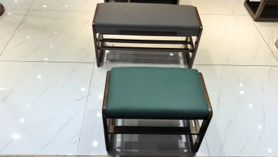 胡桃色北欧60/80cm换鞋凳