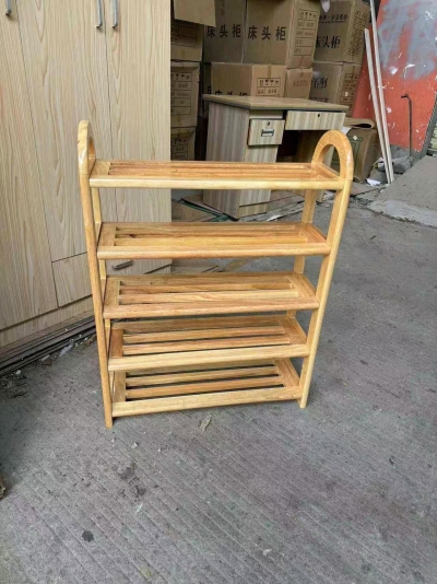 朝胜五层橡木鞋架