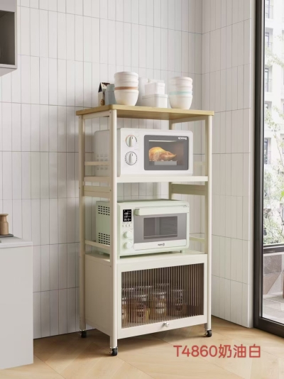 碳钢四层微波炉柜