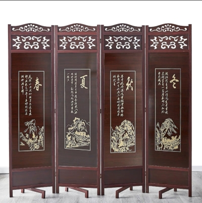 春夏秋冬四扇屏风