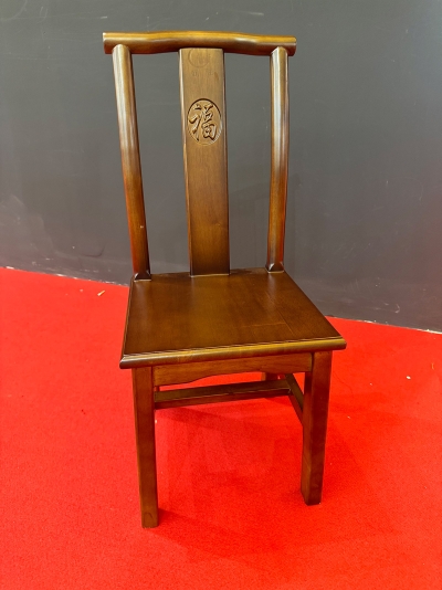 朝胜胡桃色富贵椅