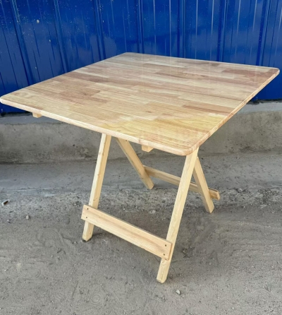 橡木面松木腿折叠桌