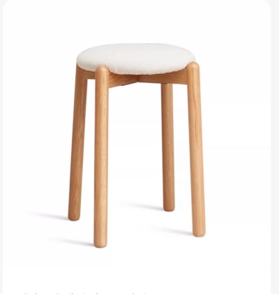 88号羊羔绒实木凳