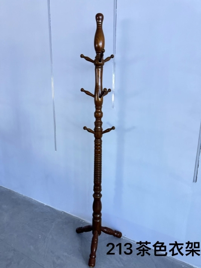 213茶色白蜡木衣架